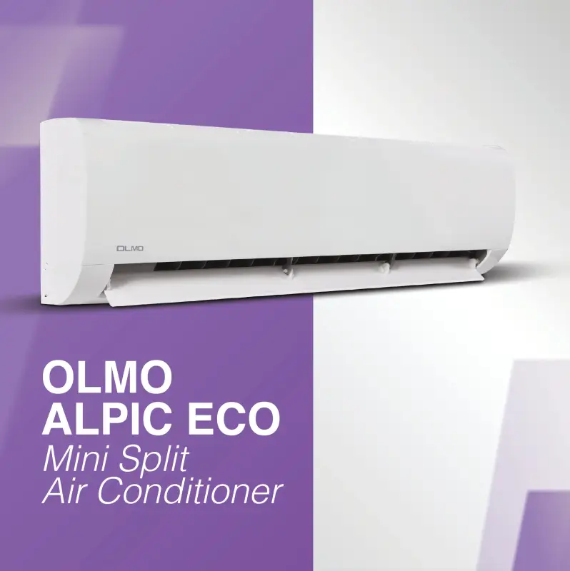 12,000 BTU 230V Ductless Mini Split AC Wall Mounted OLMO Alpic Series Heat Pump - Image 3