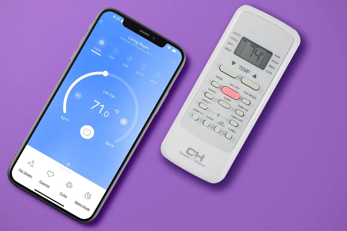 Cooper & Hunter 12,000 BTU PTAC Air Conditioner, Heat Pump, Heating and Cooling, w/Electric Cord and Remote - Image 6