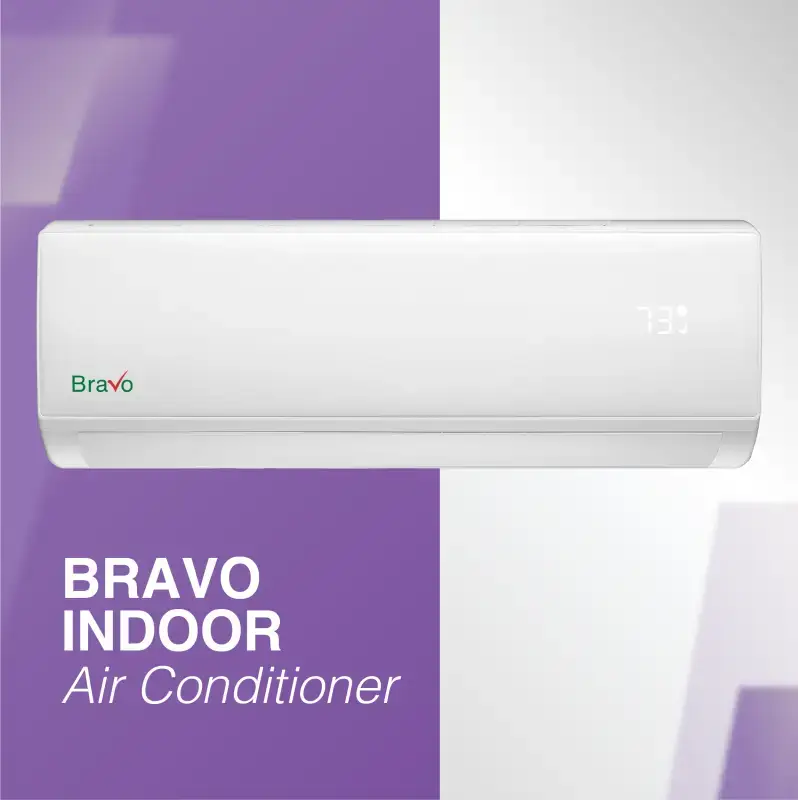 12000 BTU 230V Mini Split AC Wall Mounted Bravo Series Heat Pump - Image 4