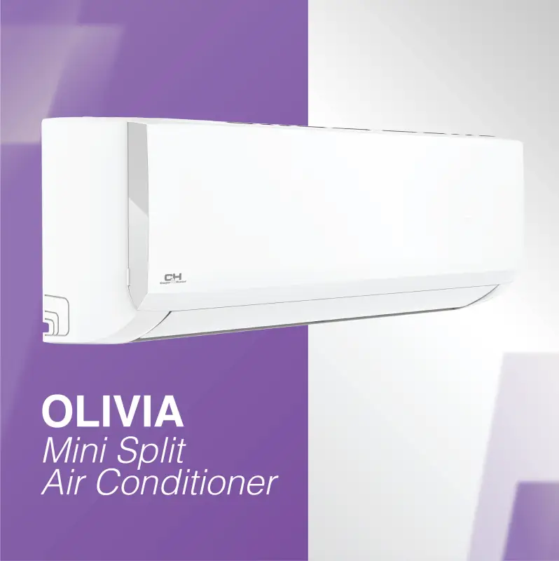 Cooper & Hunter 2 Zone 36,000 BTU OLIVIA Ductless Mini Split AC Wall Mounted 9k+24k - Image 3