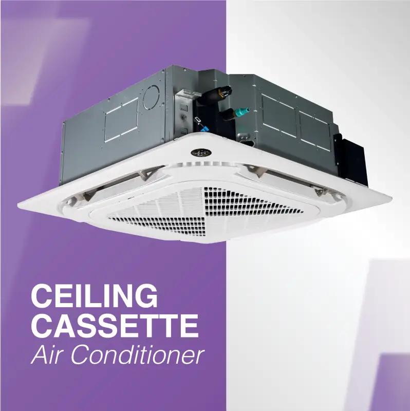 Cooper & Hunter 3 Zone 48,000 BTU OLIVIA Ductless Mini Split AC Ceiling Cassette 18k+18k+18k - Image 4