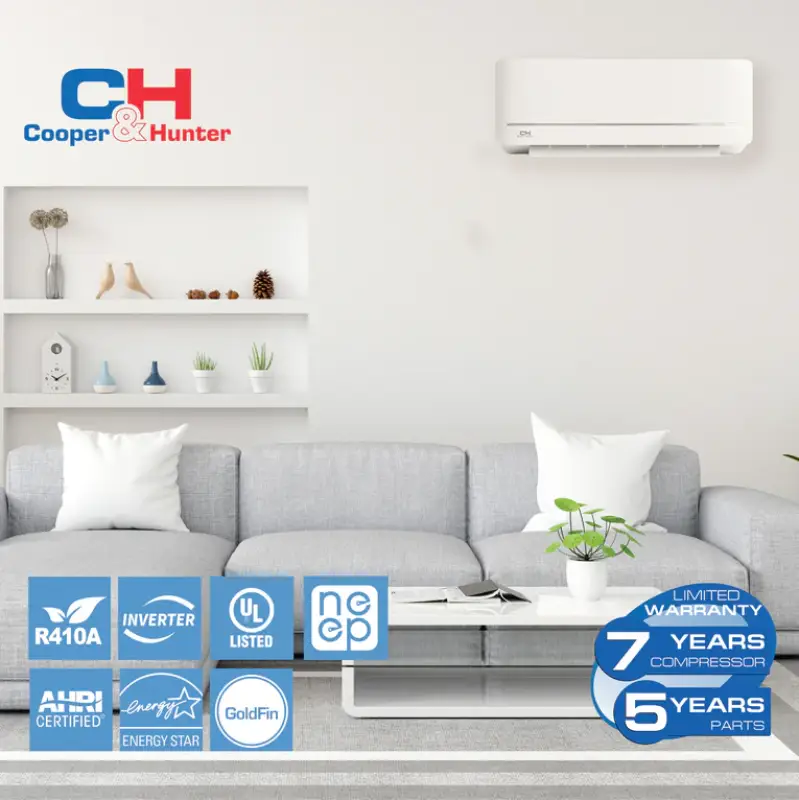 Cooper & Hunter MIA 9,000 BTU Single Zone Wall Mount, 115V, R410A - Ductless Mini Split Air Conditioner Heat Pump - Image 8