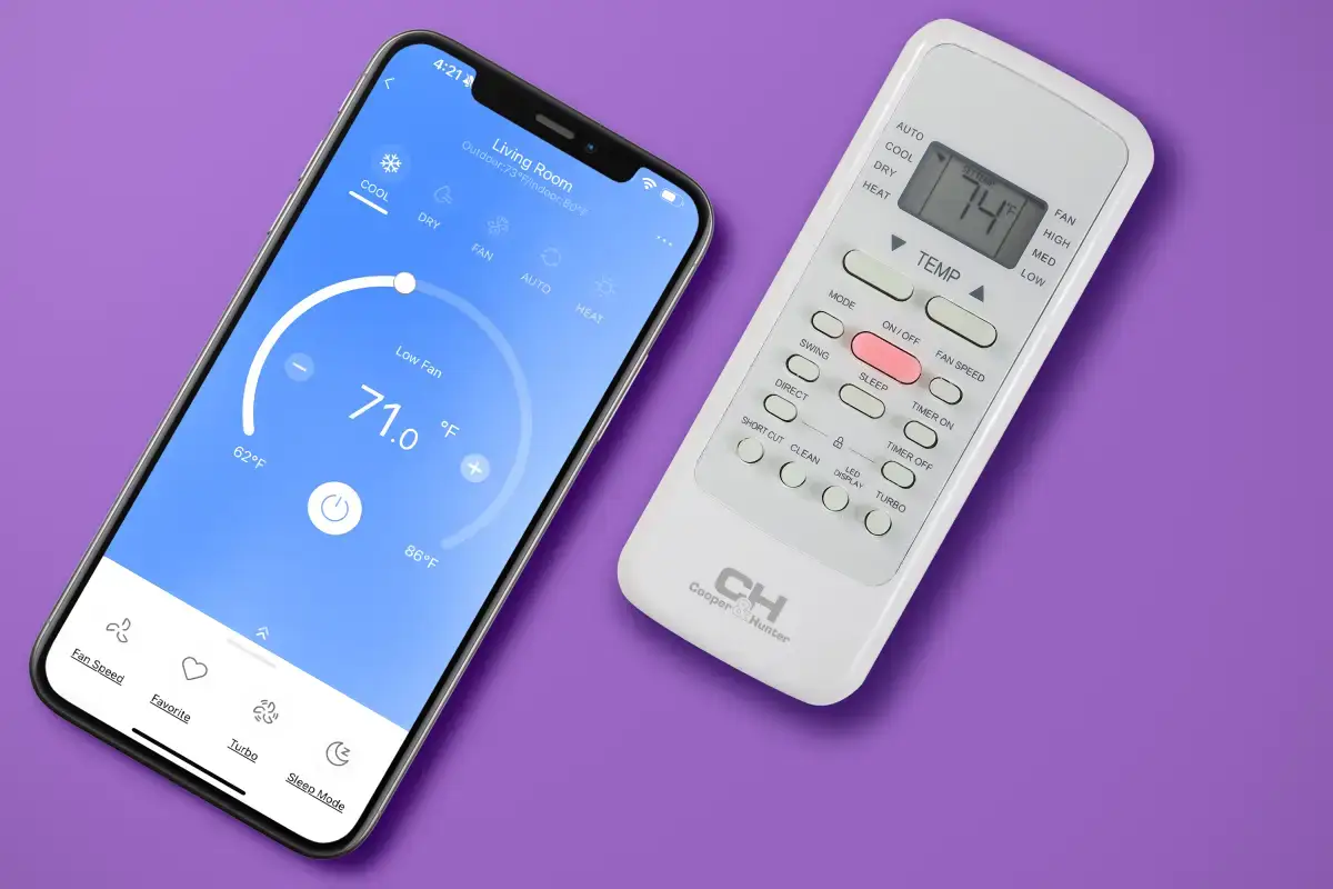 Cooper & Hunter 9,000 BTU PTAC Air Conditioner, Heat Pump, Heating and Cooling, w/Electric Cord and Remote - Image 7