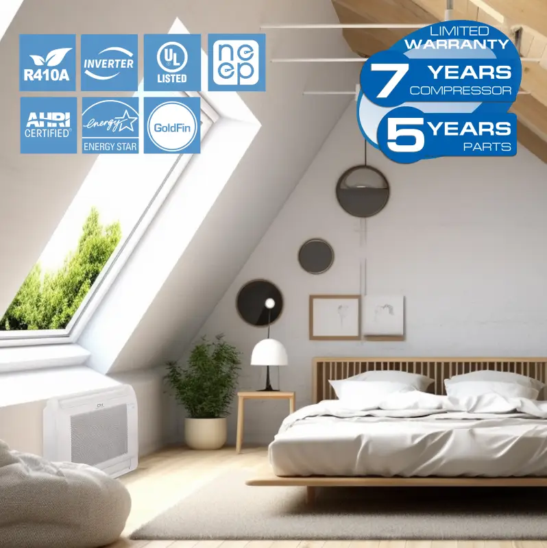 Cooper & Hunter 16,000 BTU Single Zone Mini Floor Console, 230V, R454B - Ductless Mini Split Air Conditioner Heat Pump - Image 4